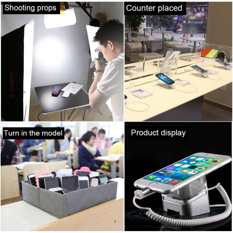 Cylindrical Display Stand Security System Burglar Alarm / Anti-theft Alarm Display Holder with Infrared Remote Control for Mobile Phones with Type-C / USB-C Port, ABS Cylindrical Type-C Cylindrical Display Stand Security System Burglar Alarm / Anti-theft Alarm Display Holder with Infrared Remote Control for Mobile Phones with Type-C / USB-C Port, ABS Cylindrical Type-C